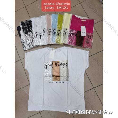 Tričko krátký rukáv dámské (S-XL) TURECKÁ MÓDA TMWG22G5325