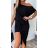 Kleid mit 3/4 Ärmeltasche für Damen (uni sl) ITALIAN Fashion IM3181746
