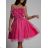 Langes ausgestelltes Damenkleid Carmen Shoulders (S / M ONE SIZE) ITALIAN FASHION IMWA221622