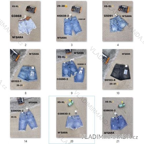 Jeansshorts für Damen (XS-XL) M.SARA KATALOG MSR22shorts
