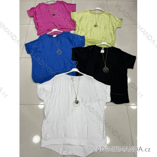 Hemdbluse 3/4 Ärmel (UNI XL-3XL) ITALIENISCHE MODA IM420486