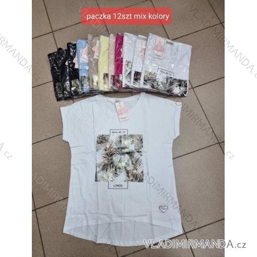 Tričko krátký rukáv dámské (S-XL) TURECKÁ MÓDA TMWG22G5325