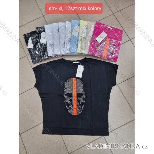 Tričko krátký rukáv dámské (S-XL) TURECKÁ MÓDA TMWG22G5325