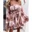 Carmen Sommer Sommer Schulterkleid (UNI S / M) ITALIENISCHE MODE IMM20628