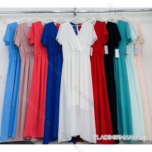 Kleid mit 3/4 Ärmeltasche für Damen (uni sl) ITALIAN Fashion IMWD20527