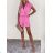 Overall Sommer kurz elegant Kurzarm Damen (S / M ONE SIZE) ITALIAN FASHION IMD22498