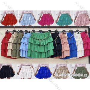 Langer Sommerrock mit Damengürtel (S / M / L ONE SIZE) ITALIAN FASHION IMWY22050