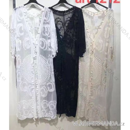 Kleid mit 3/4 Ärmeltasche für Damen (uni sl) ITALIAN Fashion IMWD20527
