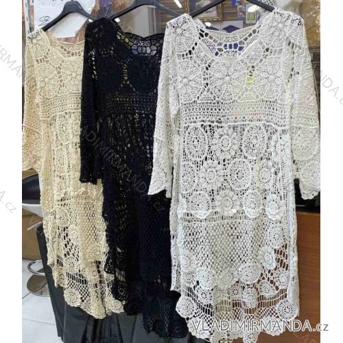 Kleid mit 3/4 Ärmeltasche für Damen (uni sl) ITALIAN Fashion IMWD20527