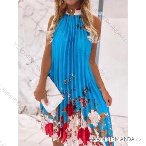 Kleid mit 3/4 Ärmeltasche für Damen (uni sl) ITALIAN Fashion IMWD20527