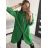 Jacke dünne Leinwand Langarm Damen mit Kapuze und Reißverschluss (Übergröße) ITALIENISCHE MODA IM419698 L / XL eine Größe schwarz