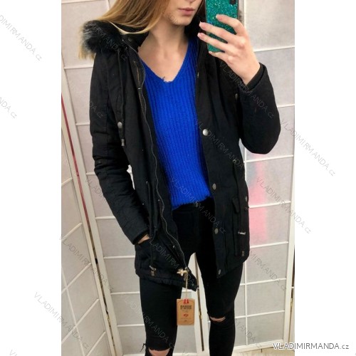 Winterjacke Mantel mit Pelz Herren (m-3xl) EMT-ALNWICK EMT18019 schwarz XL