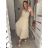 Ärmelloses Sommerkleid für Frauen (uni sm) ITALIAN FASHION IMD20550 S/M béžová