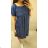 Denim Short Summer Damen trägerloses Kleid (uni s / l) ITALIAN FASHION IM720103