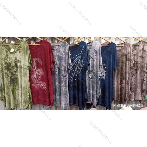 Kurzarm-Tunika für Damen (L-XL-2XL Einheitsgröße) TURKISH FASHION TM922026