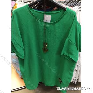 Damen-Kurzarmtunika (uni m / l) ITALIAN FASHION IMBS20015