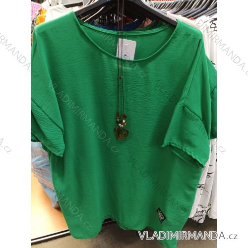 Damen-Kurzarmtunika (uni m / l) ITALIAN FASHION IMBS20015