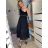 Ärmelloses Sommerkleid für Frauen (uni sm) ITALIAN FASHION IMD20550 S/M Blaulicht