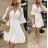Kurzärmliges Kleid aus Spitze aus Baumwolle für Damen (Einheitsgröße S / M) ITALIAN FASHION IMWA222075