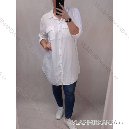 Frauen Shirt Sommerkleid Streifen (uni s-l) ITALIENISCHER MODUS IM420491