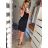 Rock kurze Frauen Sommer (uni s / m) italienische Mode IM119162 schwarz S/M