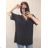 Tunika / Bluse Langarm Damen Oversized (3XL / 4XL ONE SIZE) ITALIAN FASHION IMWQ2191650