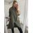 Mantel Damen Lange Jacke (S / M / L ONE SIZE) ITALIAN FASHION IMC21697 <p>Khaki</p> XL/2XL