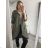 Mantel Damen Lange Jacke (S / M / L ONE SIZE) ITALIAN FASHION IMC21697 <p>Khaki</p> XL/2XL