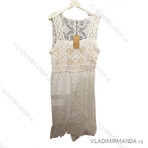 Ärmelloses Spitzenkleid für Damen (S (Einheitsgröße M)) ITALIAN FASHION IMH22155