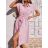 Übergroßes Kleid mit Fliege für Damen (S / M / L / XL / 2XL ONE SIZE) ITALIAN FASHION IMD22493