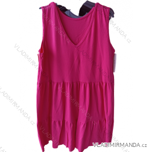 Ärmelloses Sommerkleid aus Baumwolle für Damen (S / M / L ONE SIZE) ITALIAN FASHION IMH22170