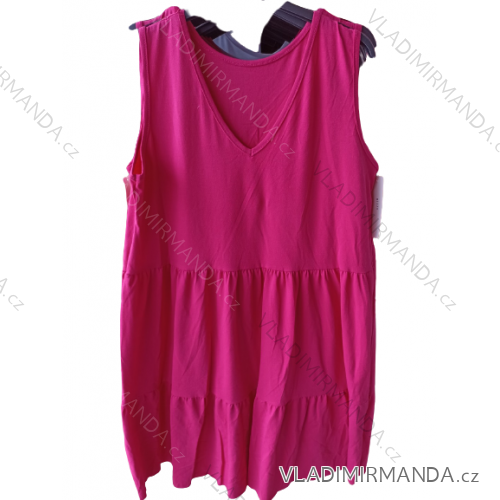 Ärmelloses Sommerkleid aus Baumwolle für Damen (S / M / L ONE SIZE) ITALIAN FASHION IMH22170