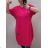 Kleid Oversize Kurzarm Damen (4XL/5XL ONE SIZE) ITALSKÁ MÓDA IM422026 2XL/3XL schwarz