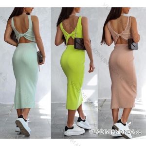 Kleid mit 3/4 Ärmeltasche für Damen (uni sl) ITALIAN Fashion IM3181746