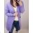 Baumwolljacke für Damen mit Kapuze (UNI L/2XL) ITALIAN FASHION IMD20811 Blau Lila L-2XL