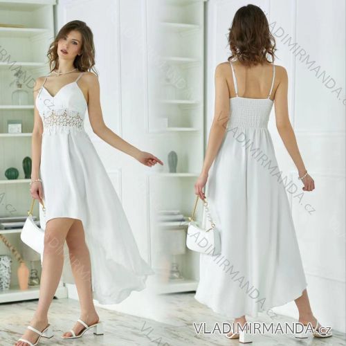 Träger langes Sommerkleid für Damen (S / M ONE SIZE) ITALIAN FASHION IMM22654