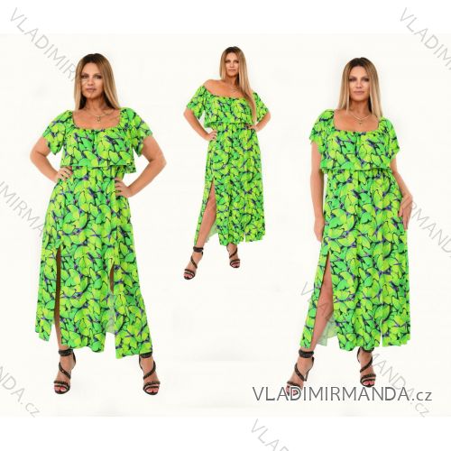 Kurzarmkleid für Damen in Übergröße (L-3XL) POLISH FASHION PMF20013