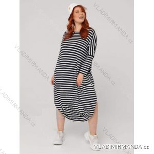 Damen Langarmkleid Plus Size (XL / 2XL / 3XL ONE SIZE) POLISH FASHION PMLT22003