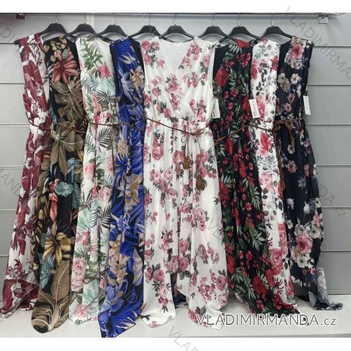 Sommer Kurzarm Sommerkleid (S / M ONE SIZE) ITALIENISCHE MODE IMWY21019