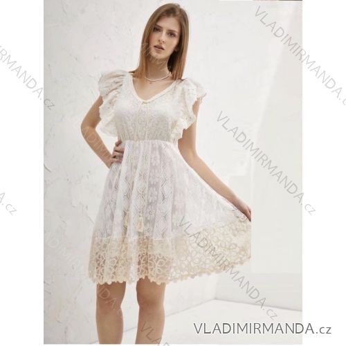 Kleid mit 3/4 Ärmeltasche für Damen (uni sl) ITALIAN Fashion IMWD20527