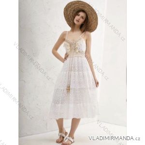 Kleid mit 3/4 Ärmeltasche für Damen (uni sl) ITALIAN Fashion IMWD20527