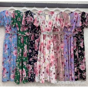 Sommer Kurzarm Sommerkleid (S / M ONE SIZE) ITALIENISCHE MODE IMWY21019