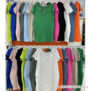 Kleid mit 3/4 Ärmeltasche für Damen (uni sl) ITALIAN Fashion IMWD20527