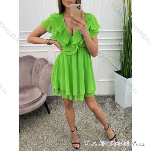 Sommer Kurzarm Sommerkleid (S / M ONE SIZE) ITALIENISCHE MODE IMWY21019