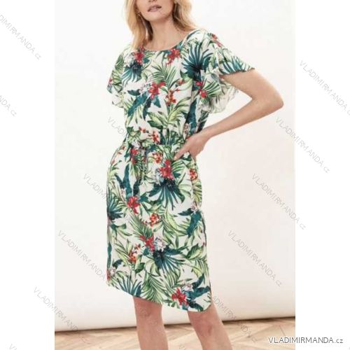 Sommer Kurzarm Sommerkleid (S / M ONE SIZE) ITALIENISCHE MODE IMWY21019