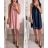 Chiffon-Sommerkleid für Damen mit ärmellosem Anhänger (S / M ONE SIZE) ITALIAN FASHION IMWC222152