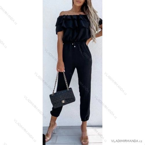 Overal dlouhý elegantní carmen dámský (S/M ONE SIZE) TURECKÁ MÓDA IMWK22EB22418