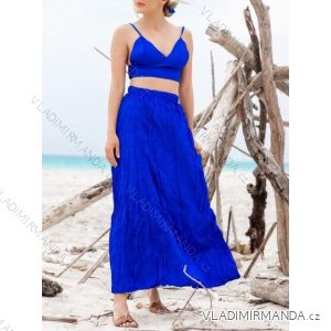 Rock lange Sommer Frauen (uni sl) ITALIENISCHE Mode IM918164