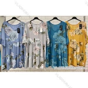 Kurzarm-Sommerkleid für Damen (S / M ONE SIZE) ITALIAN FASHION IMWOP22OP0331