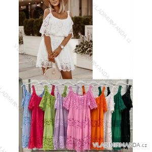Spitzenkleid für Damen mit Trägern (S / M ONE SIZE) ITALIAN FASHION IMWOP22OP0290